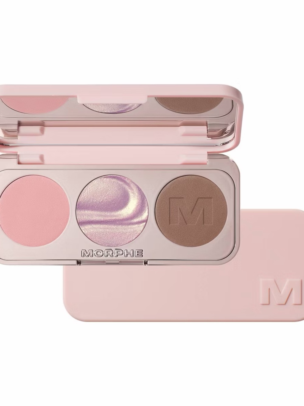 Morphe Trio Eyeshadow — Pink, Shimmer Lilac, Taupe